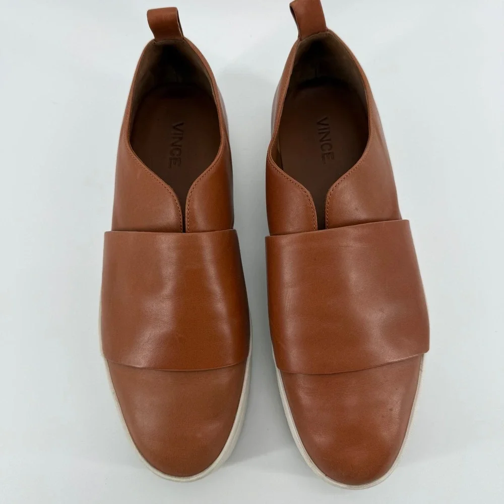 Vince‎ Wallace Platform Leather Sneaker Women's Size 9